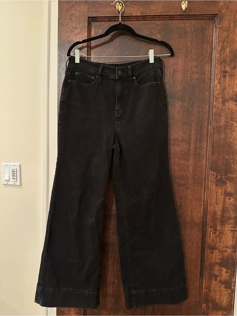 J Crew denim trouser in faded black